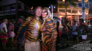 Fantasy Fest Live 2018 Week Street Festival Girls Flashing Boobs Pussy And Body Paint Tattoo!-3