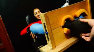 Brisa black nylons tickling in the stocks(Fetish porn)-8