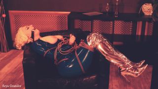 [GetFreeDays.com] Fetish Play Latex MILF Teasing By Curvy Body. Arya Grander latex doll porn-2