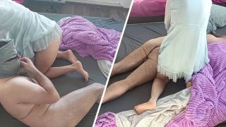 Muceas - Amateur couple erotic massage. Latina hairy pussy, big tits, big ass.-1