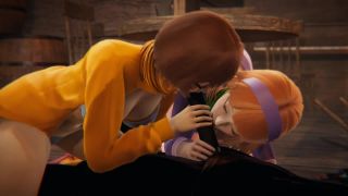 Velma and Daphne Halloween Threesome.-2