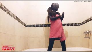 xxx video 25 Flexible dildo fun in the bathroom | zentai / encasement | fetish porn femdom forced handjob-3