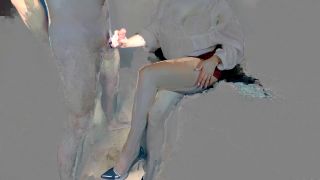 Alina Rose TEACHER TEASES AND HANDJOB TO HER STUDENT AND GET HUGE CUM ON LEGS IN PANTYHOSE-6