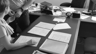 Boss fucking worker in office - MILF-1