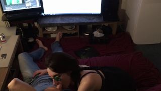 Stepsister suck my husband cock after staying over ( hidden camera )*-0