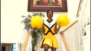 Horny black cheerleader taking white cock-0