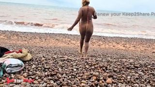 [GetFreeDays.com] A Naughty Girl Gets NAKED on the BEACH Seduces a Strabger Adult Clip January 2023-1