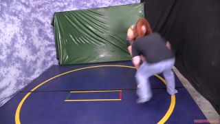 porn video 40 Beaten By Girls - Jolene Hexx - Wrestling Instructor, calf fetish on femdom porn -1