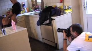 Sandra - BTS - kitchen and 2 boys-1