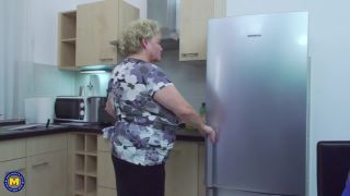 Big breasted Granny Haline loves to get a good fuck from her way younger lover*-9