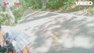 KOREAN SOLO FEMALE DOES PUBLIC COSPLAY SKIRT WALKING NUDE-0