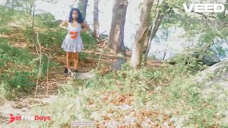 KOREAN SOLO FEMALE DOES PUBLIC COSPLAY SKIRT WALKING NUDE-8