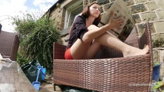 elise graves femdom pov | Sophia Smith - Garden Tights Tease | upskirt-6