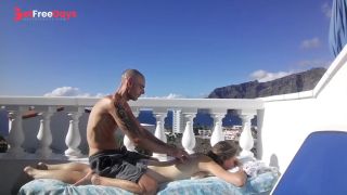 [GetFreeDays.com] A massage turns into outdoor balcony fuck beside beautiful mountains Sex Leak April 2023-2