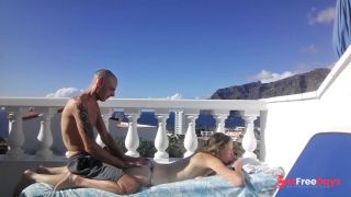 [GetFreeDays.com] A massage turns into outdoor balcony fuck beside beautiful mountains Sex Leak April 2023-3