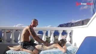 [GetFreeDays.com] A massage turns into outdoor balcony fuck beside beautiful mountains Sex Leak April 2023-5