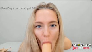 [GetFreeDays.com] Blonde Milf Gives Her Dildo A Blowjob Sex Leak October 2022-6