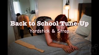 adult video 2 Back To School Tune Up - Yardstick And Strap on fetish porn maid fetish-0