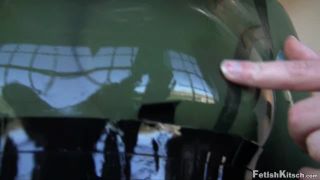 Latex Transparent Green Catsuit Rare and Unforgettable Po...-5