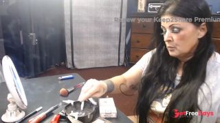 Milf Mid Make Up Cigarette Smoking-6