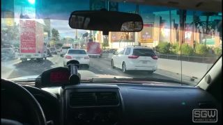 Stacy Sparks - Las Vegas Driving and Fuck in Car (Public)-8