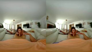 VR 180  Big Titted Brunette Sucking And Fucking The Loud Roommate -9