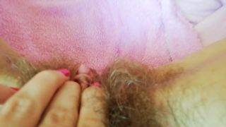 Pt 1 cuteblonde666 - Close Up Clit Hood Scretching Pulling-7