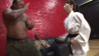 BDD-41 Black Huge Mara VS Active Black Belt Karate!!!-9