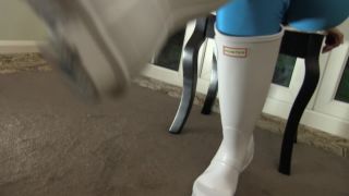 online xxx clip 48 femdom foot fetish White Wellies Wank, manyvids on femdom porn-9