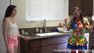 [hotspanker.com] Spanking girl Celeste to help convince her to go work as a clown – My Spanking Roommate – Episode 227: Clown Spanking-6