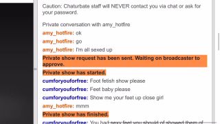 Beautiful Girl Shows her Sexy Feet in Chaturbate Private[WEBCAM Video]-9