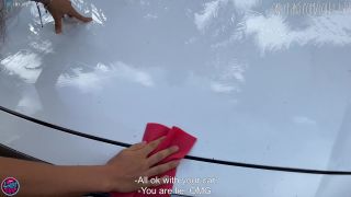 [Amateur] "What did you do with my car?" sex in POV with cutie brunette-0