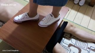 online xxx video 43 public foot fetish Canvas Shoejob Ejaculate, foot on femdom porn-3