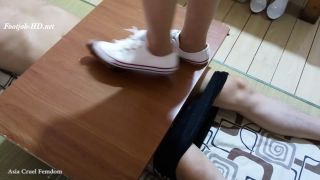 online xxx video 43 public foot fetish Canvas Shoejob Ejaculate, foot on femdom porn-6