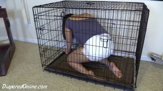 DiaperedonlineAlisha Alisha Diapered In Cage-7