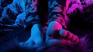 Asmr feet on fluffy microphones JOI!-4