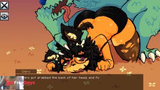CUTE 18 YEARS FURRY GIRL FUCKED BY WEREWOLF - GAME STRUGGLES-2