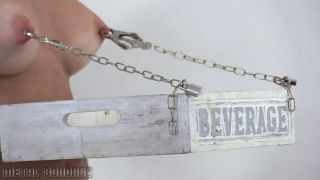 online clip 22 online femdom femdom porn | Metal Bondage – Alba Zevon – serving tray | fetish-3