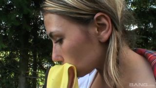 Lovely Euro Teen Monica Takes Her Mans Dick Outdoors In A Public Park-9