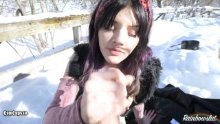 Rainbowslut Public Winter Fuck 1 Onlyfans (Public)-3