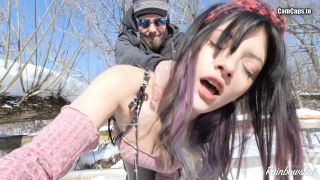 Rainbowslut Public Winter Fuck 1 Onlyfans (Public)-6