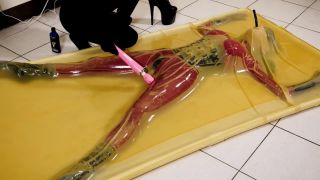 adult video 42 Corona Doll – Latex Vacuum Bed Bondage | bondage | fetish porn milf feet fetish-4