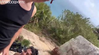 Yasmina Khan Teases Cock Outdoors In A Cliffside Fuck Video  Outdoor Yasmina Khan-9