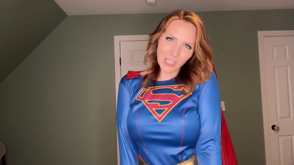 SneezeGoddess Superwoman Milking Cum On Big Tits [HD]