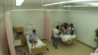 Japanese CMNF Naked Hospital Prank TV Show-4