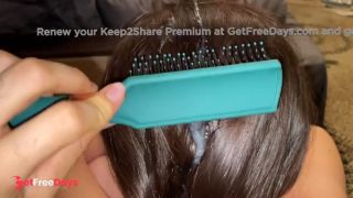 [GetFreeDays.com] This Natural Remedy Will Strengthen Your HAIR Cumshot on Hair. Brushing Cum Into Hair. Adult Stream March 2023-8