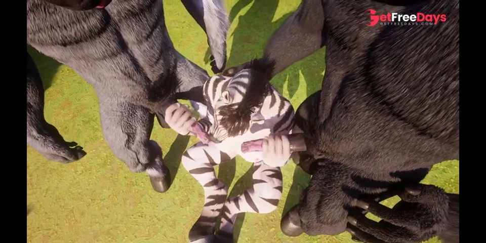 [GetFreeDays.com] Curvy Furry Zebra Monster Cock Double Penetration Yiff Threesome Porn Film March 2023