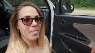 Public Facial Next To The Car 1080p-9