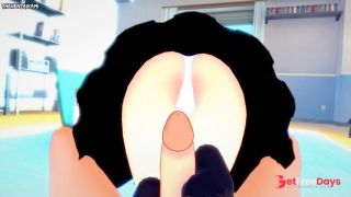 POV Hentai Footjob from All Girls from Kaguya Sama Love Is War-9