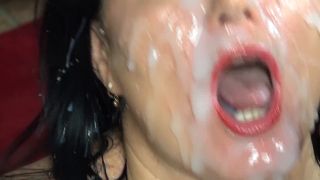 7174 MY WHOLE FACE FULL OF FRESH CUM MY FACE IS THERE FOR EVE...-2